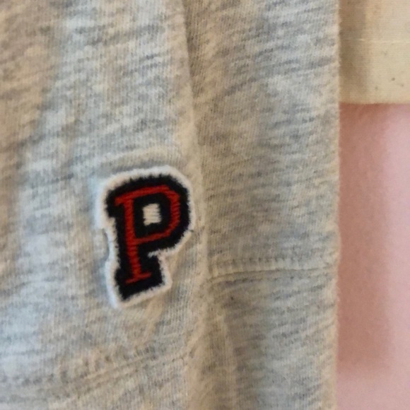 PINK VS Gray Hooded Lightweight Sweatshirt - Picture 4 of 5